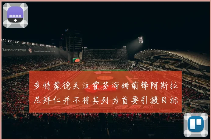 多特蒙德关注霍芬海姆前锋阿斯拉尼拜仁并不将其列为首要引援目标